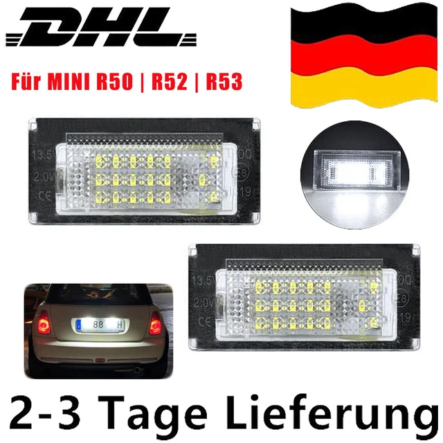 Kennzeichenleuchte R50 R52 R53 GSOWO LED Kennzeichenbeleuchtung Für Mini Cooper R50 R52 R53 - CANBUS Fehlerfrei Plug & Play Beleuchtung