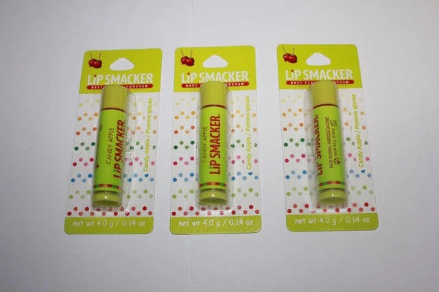 Lip Smacker Best Flavor Forever Lip Balm  Candy Apple  Lot Of 3 In Box