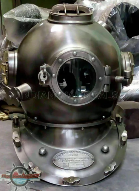 Marine Antique Scuba Divers Diving Helmet US Navy Mark V Deep Sea Maritime Gift