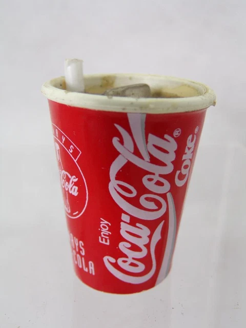 MINIATURE ENJOY COCA-COLA Always Coke waxed paper cup with contents ...