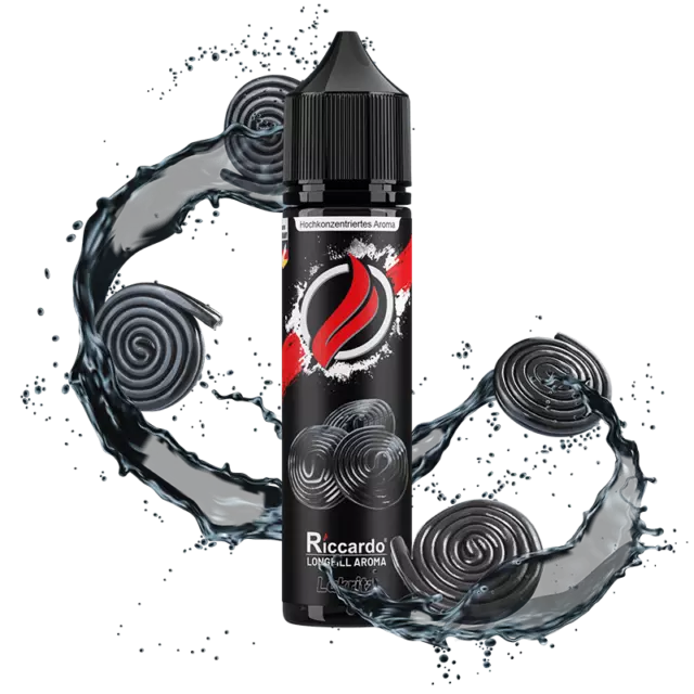 E Liquid - Riccardo - Lakritz - 3 ml Longfill Aroma - ohne Nikotin - eLiquid