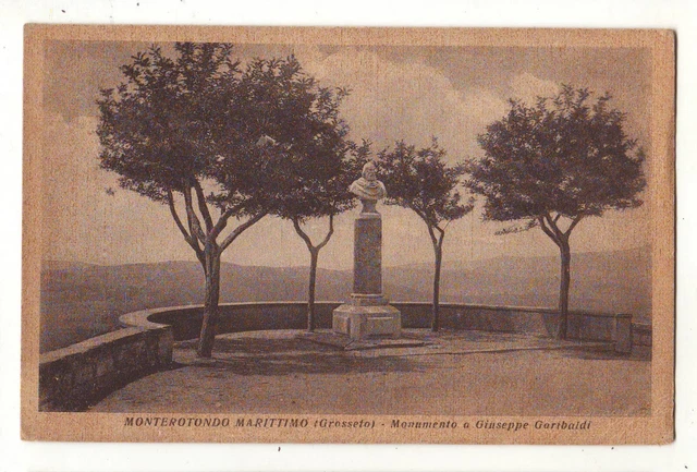 cartoline Monterotondo marittimo(Grosseto),monumento Garibaldi