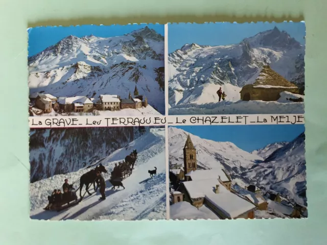 Carte Postale des Hautes-Alpes GF 1964 La Grave Vues divers
