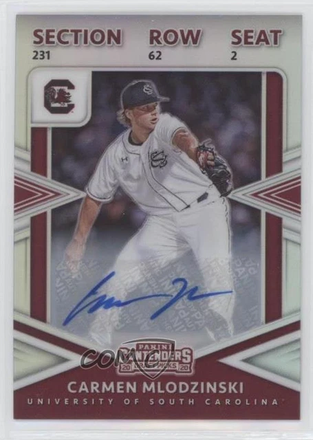 2020 Elite Extra Edition College Tickets Holo Signatures Carmen Mlodzinski Auto