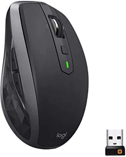 logitech - MX Anywhere 2S Wireless Laser Mouse - Black