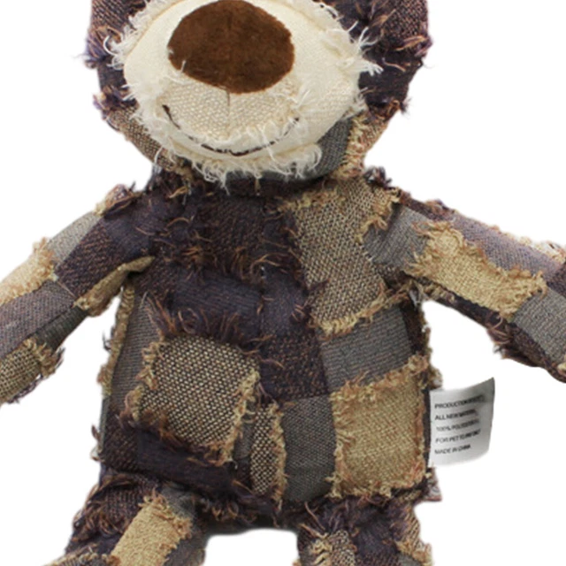 BEAR SHAPE DOG Calming Toy Soft Companion Chew Toy Novelty for Dog