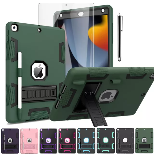 iPad 9th/8th/7th Generation Case 10.2" Shockproof Heavy Duty Rugged Stand Cover