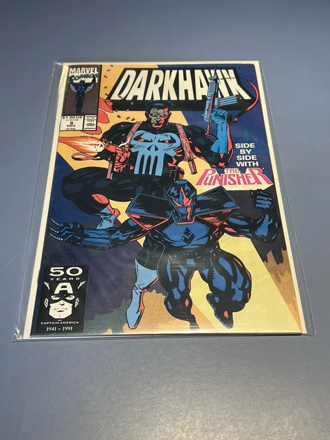 Darkhawk #9 Marvel Comic Book 1991 *HIGH GRADE* Side By Side w/ THE PUNISHER