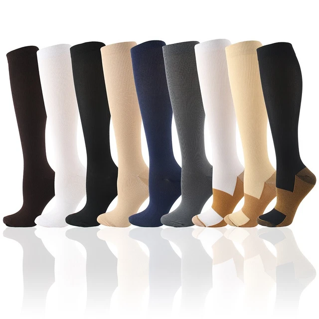 Calze volo sportivo calze ricreative compressione rame corsa accessori 1 paio