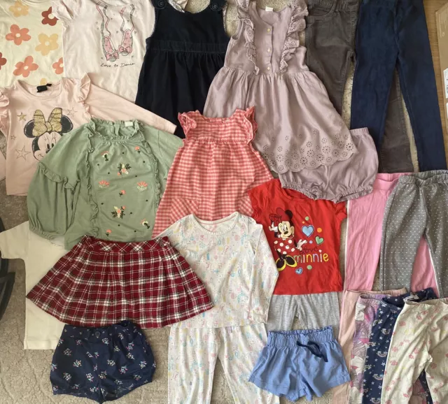 Pacchetto abiti estivi ragazze abiti top leggings jeans età 3-4 anni