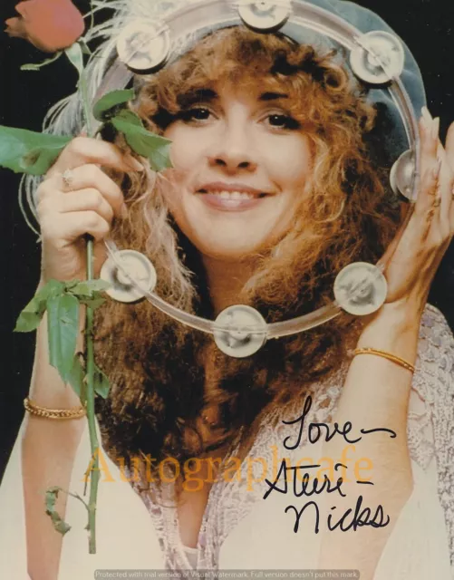 STEVIE NICKS Autographed 10 x 8 Inch Photo - High Quality Copy Of Original (b)