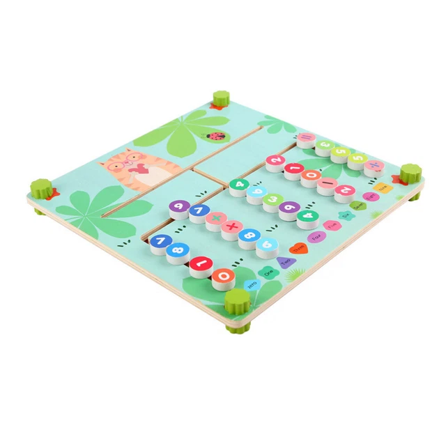 Tavola sagomata digitale giocattolo per bambini legno Montessori legni