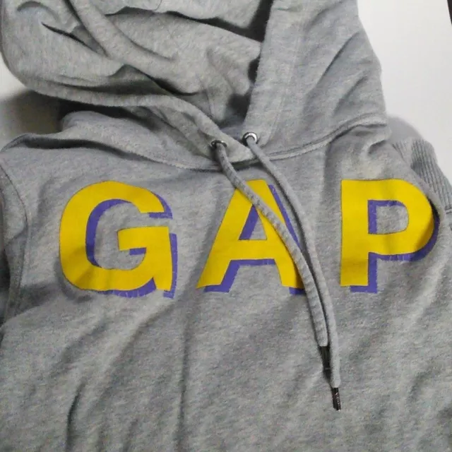 Gap women hooded sweater size xs  grey color lightly used great style 2