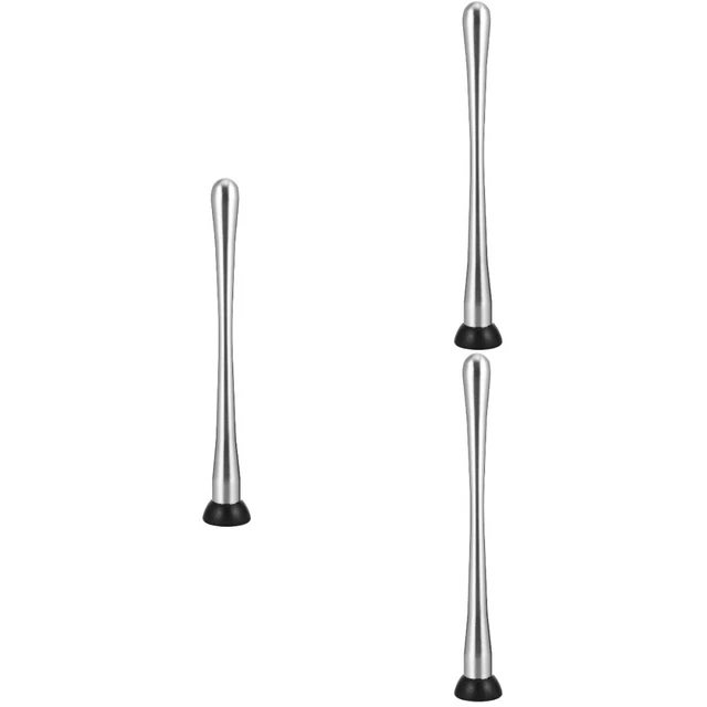 3 PIEZAS ICE Muddler Hielo Triturado Barra Acero Inoxidable Sello de Pistola
