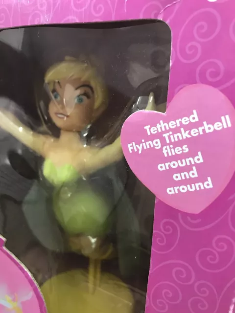 VINTAGE DISNEY TINKERBELL Tethered Flying Fusion Toys TINK 2002  Peter Pan