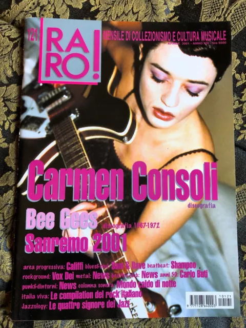 RARO! 121 Magazine about discography ps Carmen Consoli Bee Gees VOX DEI