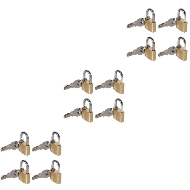 12 pz lucchetto scuola palestra valigia mini lucchetto ottone
