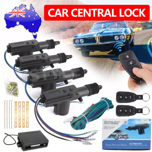 Car Remote Central Lock Locking Kit Control 4 Door Security System Entry Keyless