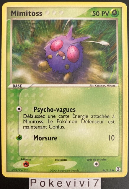 Carte Pokemon MIMITOSS 84/112 Bloc EX Rouge Feu Vert Feuille FR NEUF