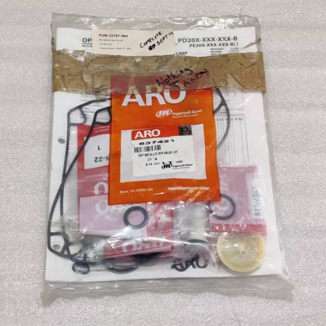 ARO INGERSOLL RAND 637421 Air Motor Diaphragm Pump Service Kit - NEW