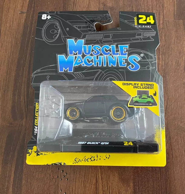 NEW 2023 MUSCLE Machines 1987 Buick Gnx Gold Wheels Chase 24 19.99