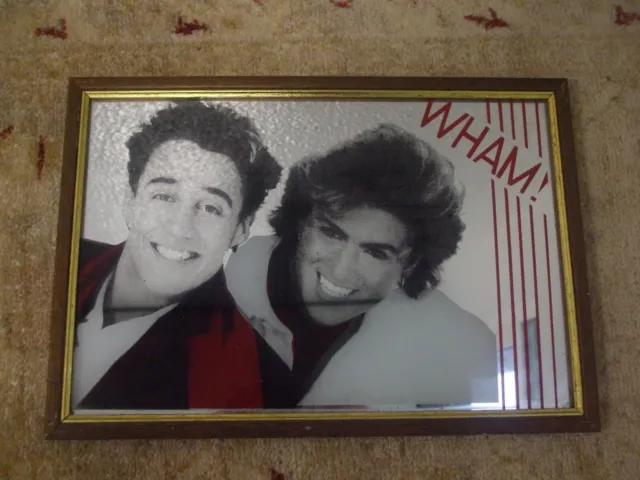 Vintage Wham!  George Michael Picture Mirror Andrew Ridgely 1980s 99p no res