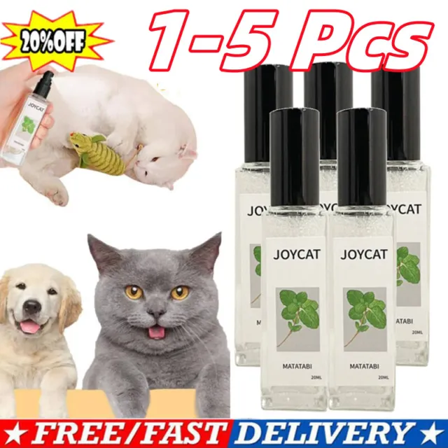 1-5 PIEZAS Herbal Cat Joy, Spray de hierba gatera para gatos, Spray de hierba gatera para gatos de interior Reino Unido