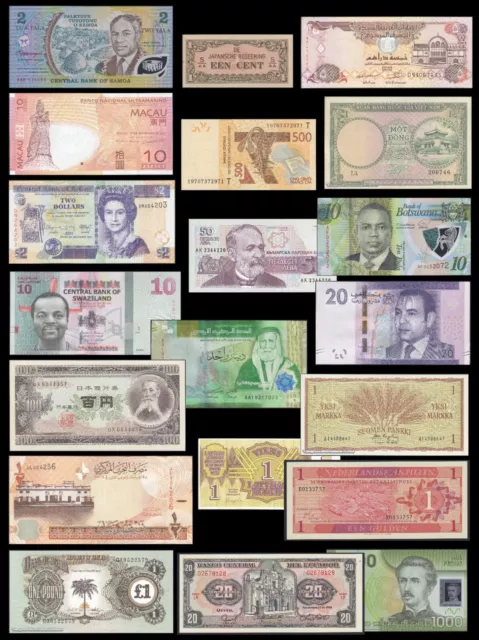 SBN - 140 world UNC different banknotes from 140 different countries