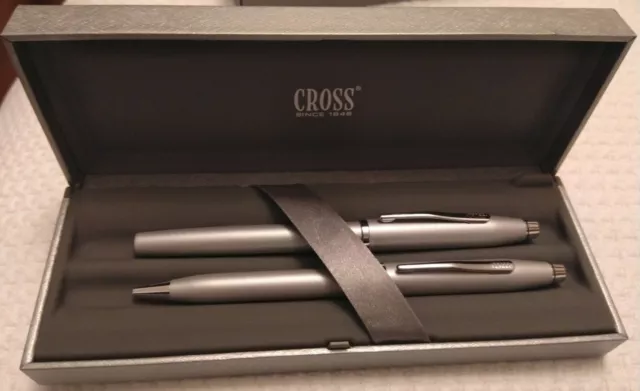 Cross Millennium Fountain and ball pens