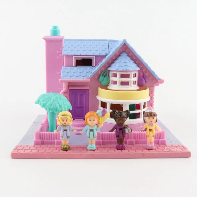 POLLY POCKET 1993 LIGHT UP Bay Window COMPLETE w/ PALM TREE 150.00