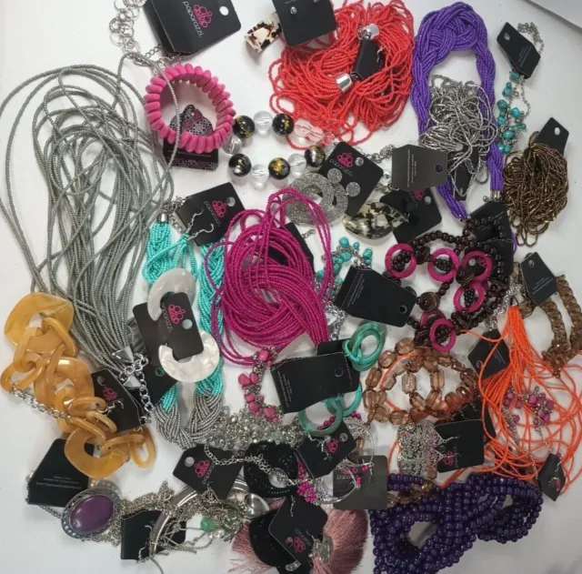 Paparazzi Jewelry Lot  New  3 Lbs. Rings Earrings Bracelets Necklaces