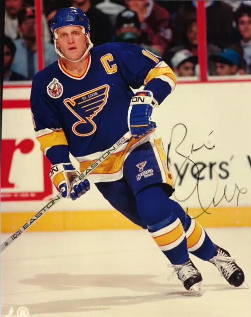 Brett Hull Signed 8X10 Photo St Louis Blues Hockey Nhl Autographed Picture