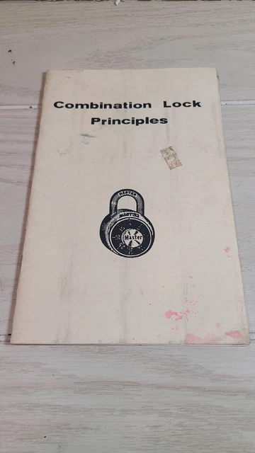 VINTAGE MASTER COMBINATION Lock Principles Guide Booklet £10.73 ...