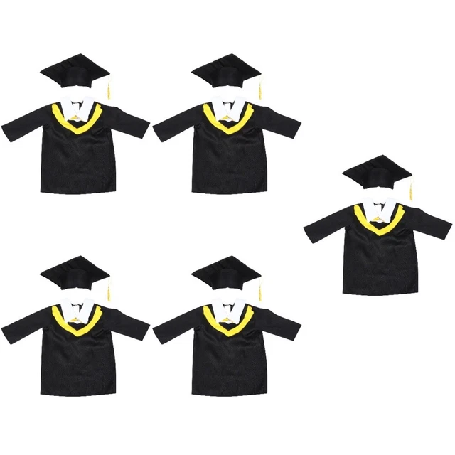 5 Sets Enfants Blow Graduation Celebration Kindergarten Kids Hacking Robe