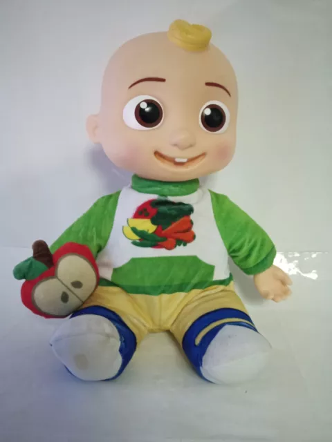 CoComelon Snack Time JJ Plush Doll Apple Sings “Yes Yes Vegetables” Song Phrases