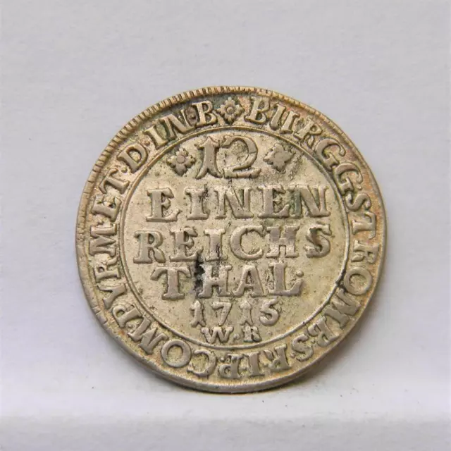 Munster, German States 1715WR silver Doppelgroschen (1/12 Thaler); XF+ 2