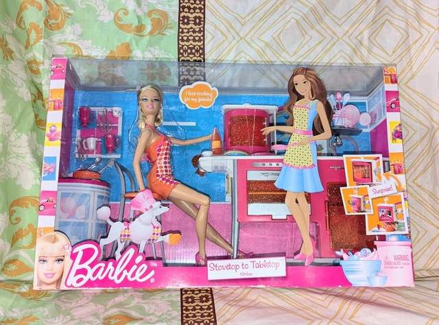 Cuisine Barbie Vintage Mattel 1991 – Complète Avec Accessoires, Occasion