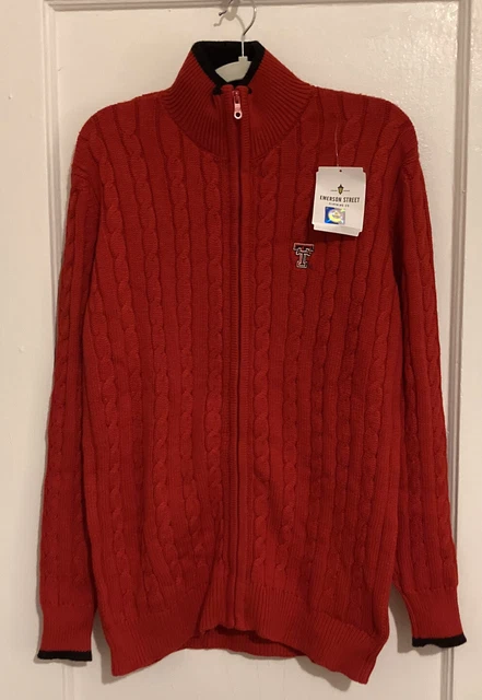 Texas Tech Full Zip Cardigan Womens Xl Brand New Nwt Ncaa