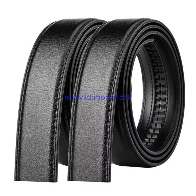 2024 Women Mens Automatic Buckle belt Ratchet Real Leather Belts 3.0/3.5cm Width