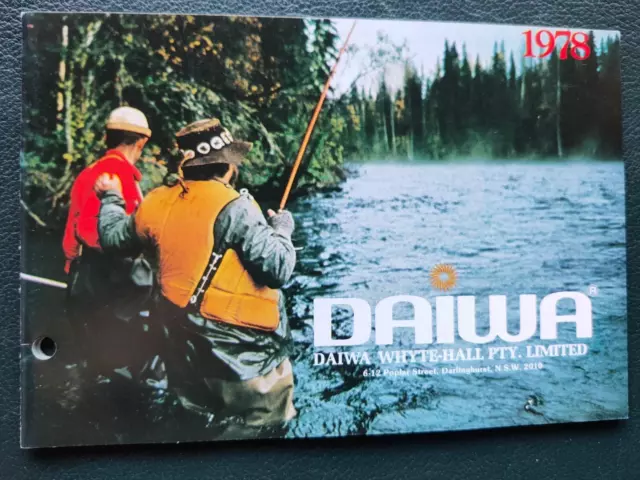 1978 Daiwa Australia Fishing Tackle Catalogue Catalog Book Rare