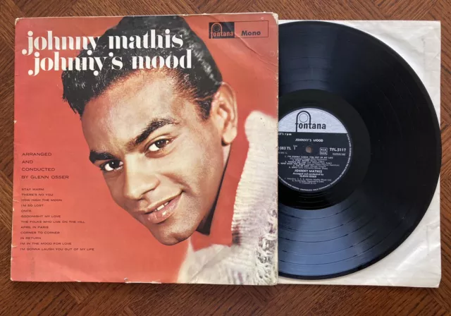 Johnny Mathis - Johnny's Mood - Vinyl Lp 1960 Fontana Tfl 5157 Mono Vg+|G+