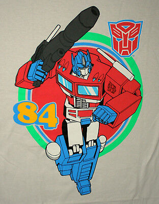 Vtg Transformers Optimus Prime 84 Autobots Khaki T-Shirt New Sz LG NOS 2012