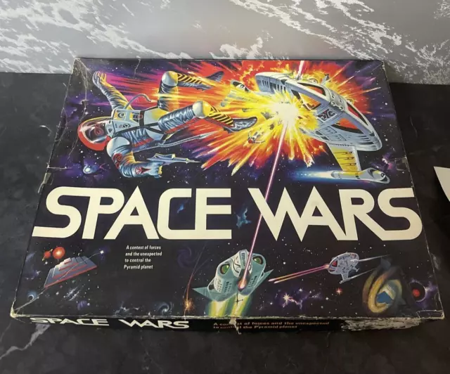 Space Wars Board Game By Mind Movers Vintage 1977 Complete & Good Condition