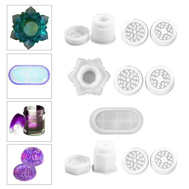 Grinder Harzform Epoxy Casting Silikonform für DIY Aufbewahrungsbox Flasche
