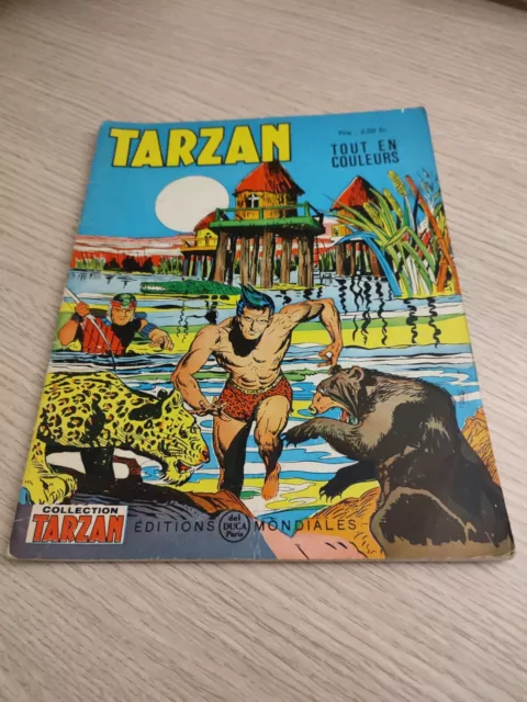 Rare TARZAN - Tout en couleurs - n°54 - Editions Mondiales 1972