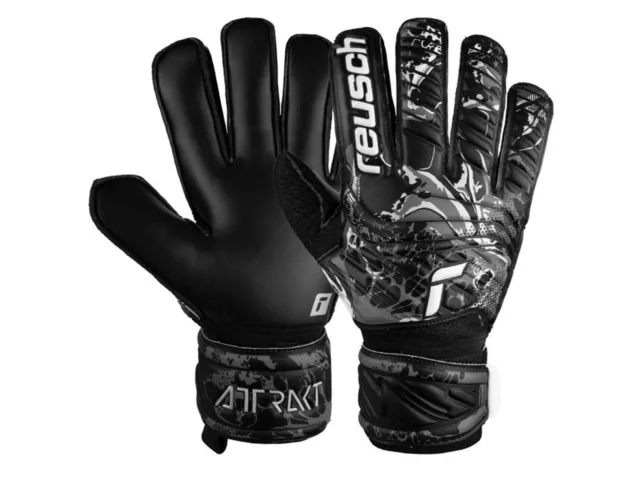 Reusch Guanti Portiere Uomo  5370515 7700  Attrakt Solid Black