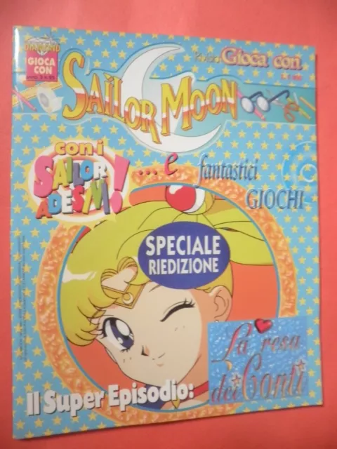 Rivista Rara Sailor Moon n 25 Edizioni Diamond 1998 con Adesivi