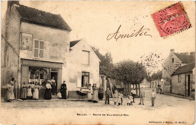 CPA Belloy - Route de Villiers-le-Sec (290805)