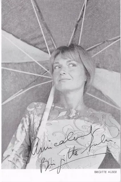 CINÉMA Autographe Brigitte AUBER