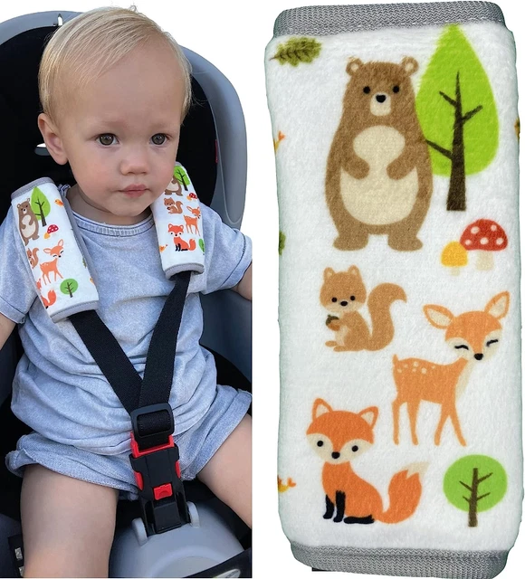 2X Copricintura Con Stampa Animali Del Bosco - Protezioni Imbottite per Cintura